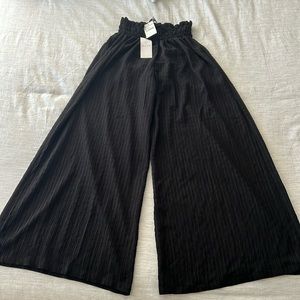 WAYF Palazzo Wide Leg Pants - X-Small in Black NWT